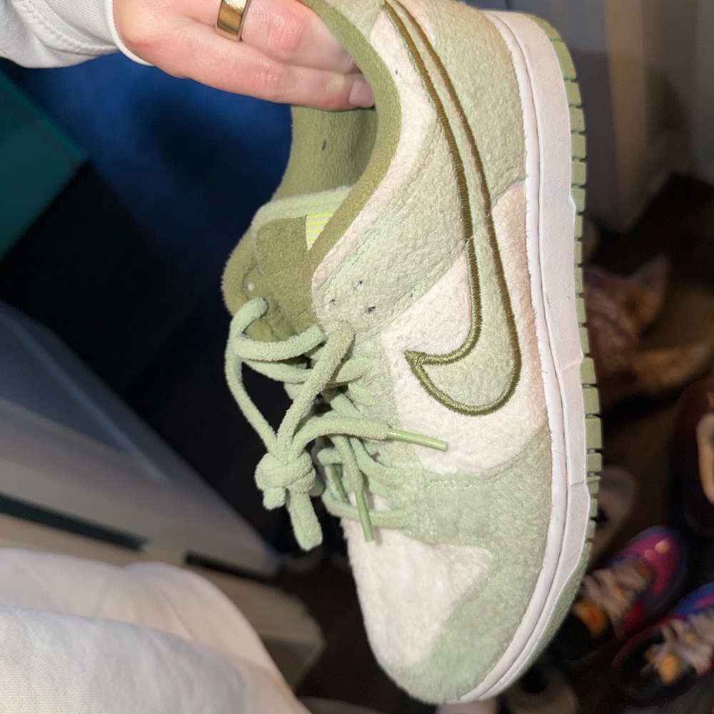 Shaggy Green Nike dunks